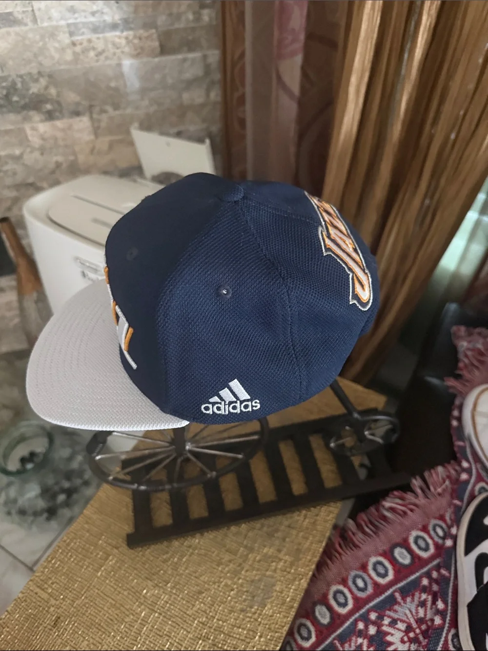 adidas Navy and Gray Utah Jazz Fitted Hat